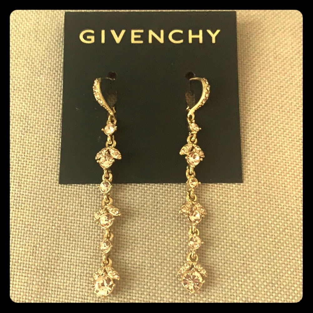 Givenchy Swarovski crystal earrings!